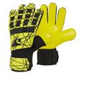Leopard GK Gloves SR SORT/GUL 9x Keeperhansker med Flat Cut